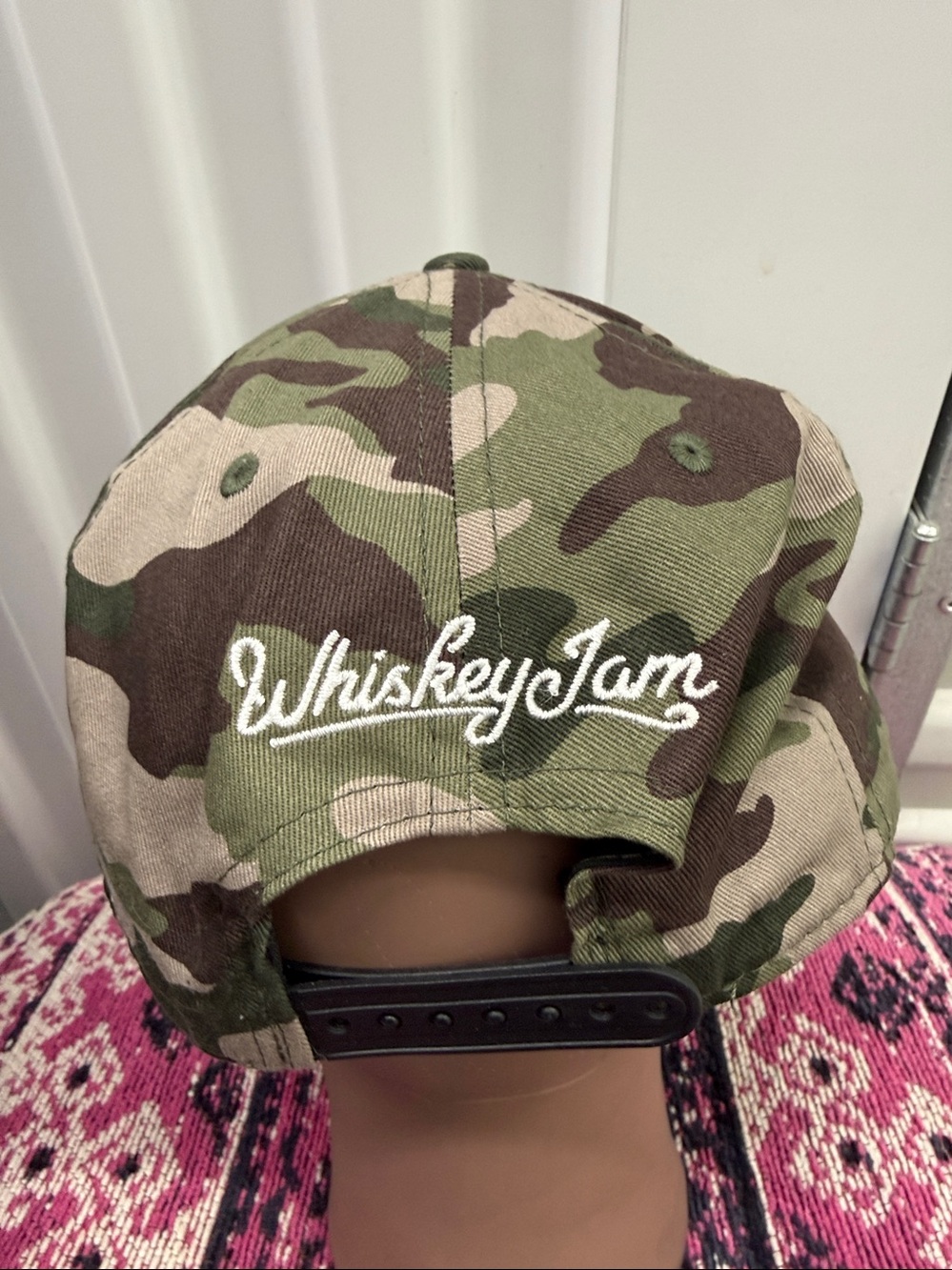 Whiskey Jam 615 Camo 100% Baseball Cap - Picture 2 of 4